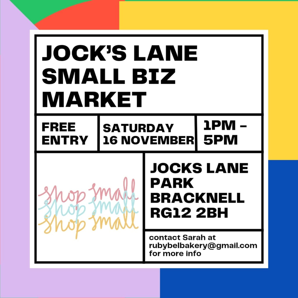 Shop small, Jock's Lane small business market on Saturday 16th November, 1pm-5pm, free entry.