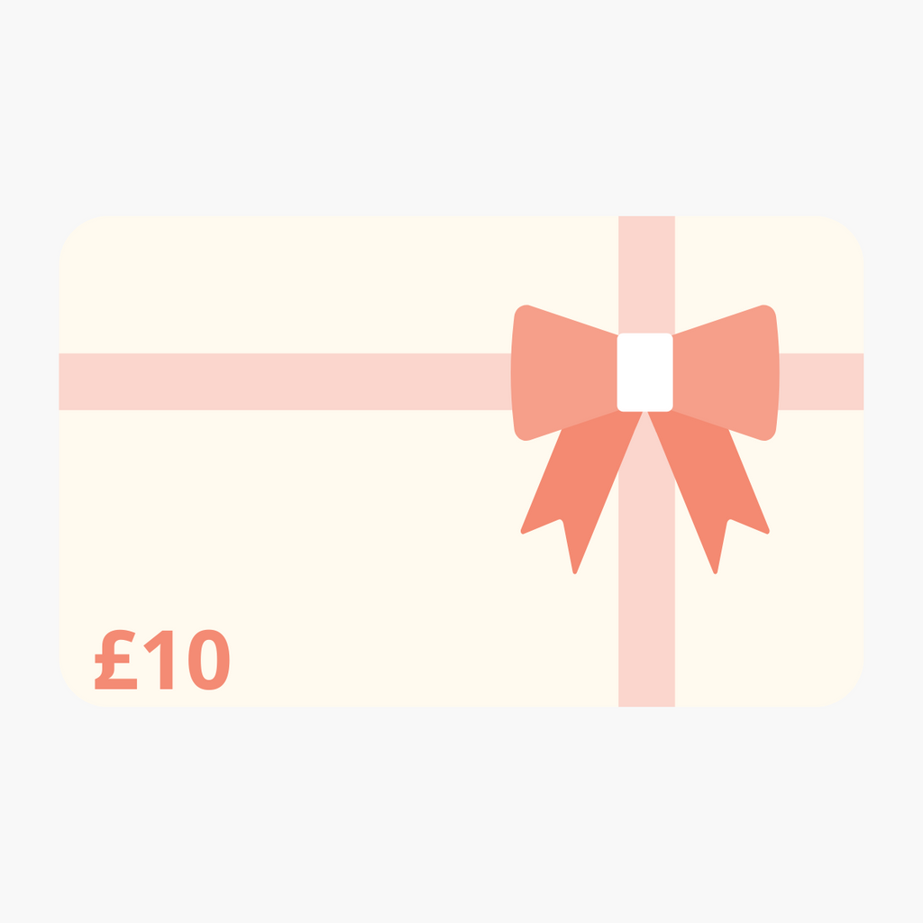 Little Giggles Co. gift card with a value of £10 to spend in our online store, shop now.